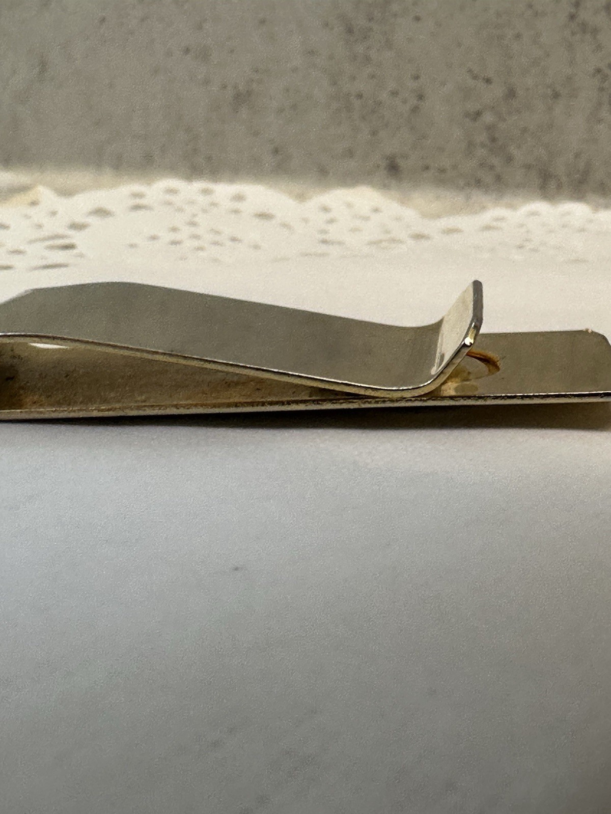 Lot Of 3 Men’s Accessories Cuff Links Tie Clip Money Holder MOP VINTAGE