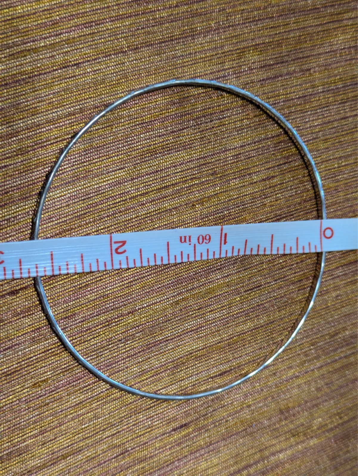 Vintage 90s Clubbing Daily Wear Silver Tone 3 Thin Bracelets 2.75 in. diameter