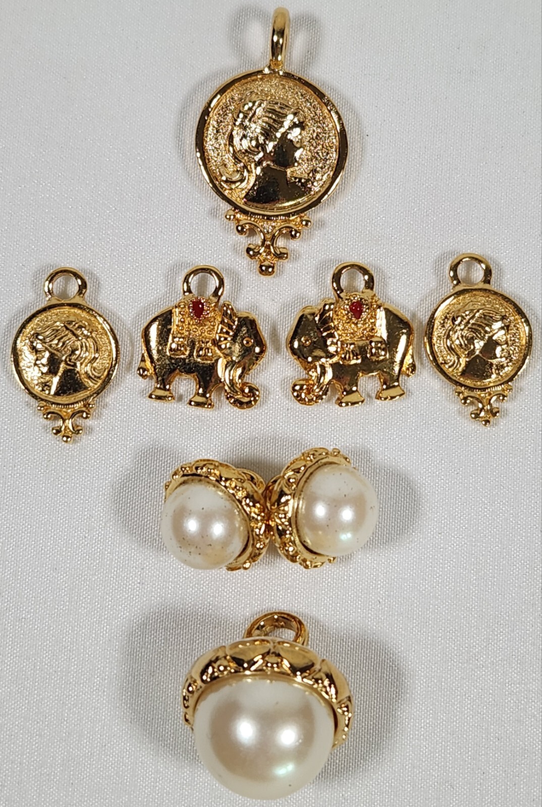 AVON Vintage Convertible Charms Pendants Replacements Gold Tone Crafts