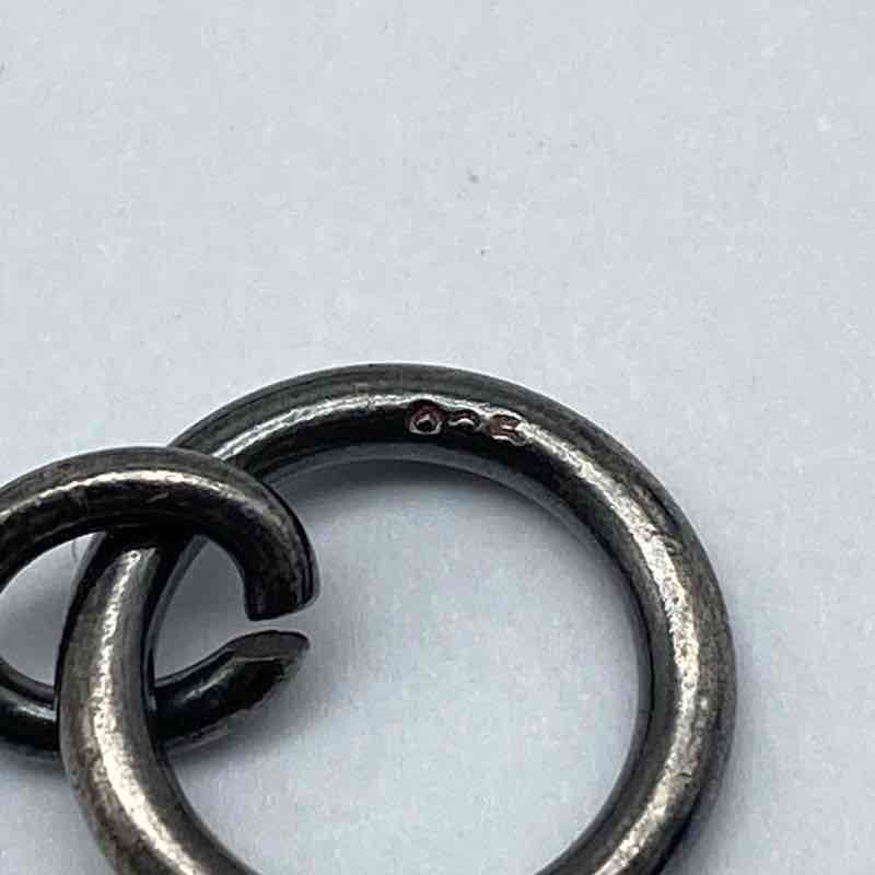 Sterling Silver 925 Glandora Heart Link Toggle Bracelet 7.25″ 21.4g