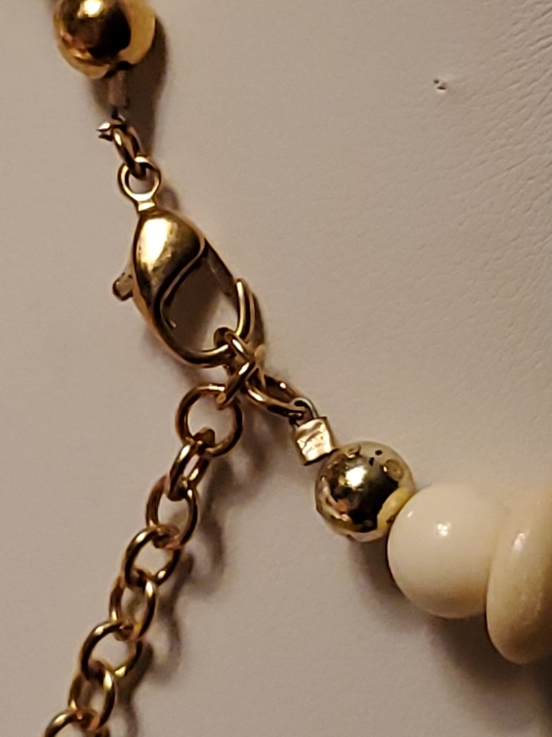 Vintage Tribal Necklace Carved Beads Gemstones Ethnic Boho Statement 20″ 07
