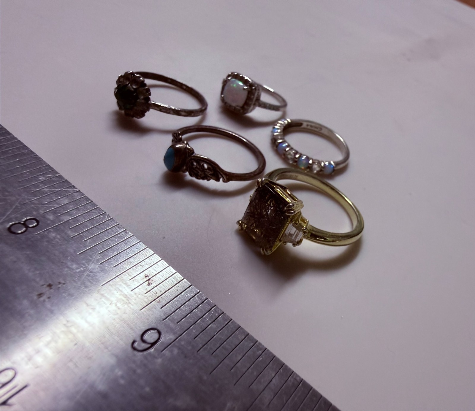 Collection Lot Amazing Vintage and Modern Sterling Silver Rings #Decor – W4