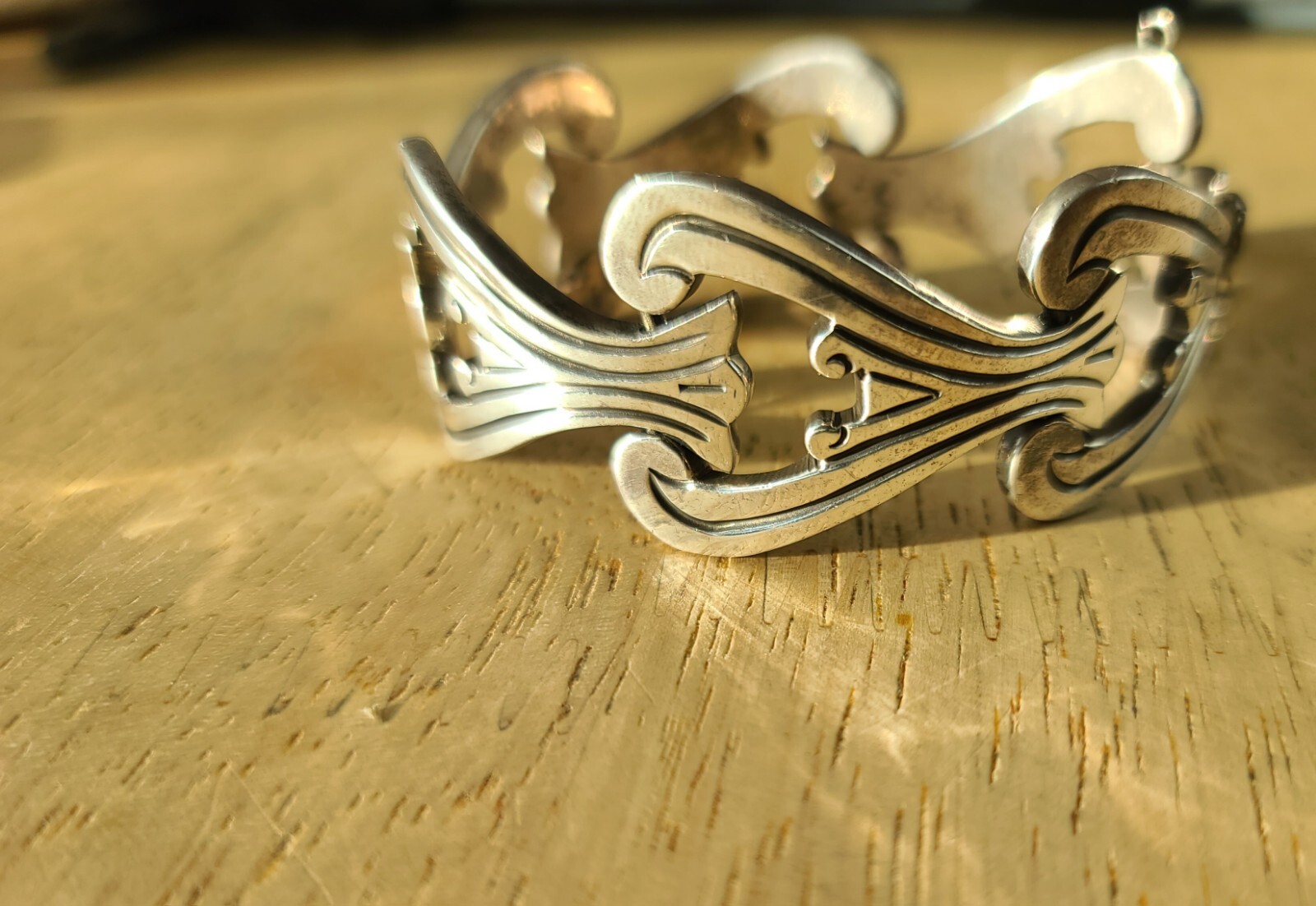 VTG Taxco MEX Sterling 925 Solid Silver 6.5″-6.75″ Chain Bracelet 76 Grams