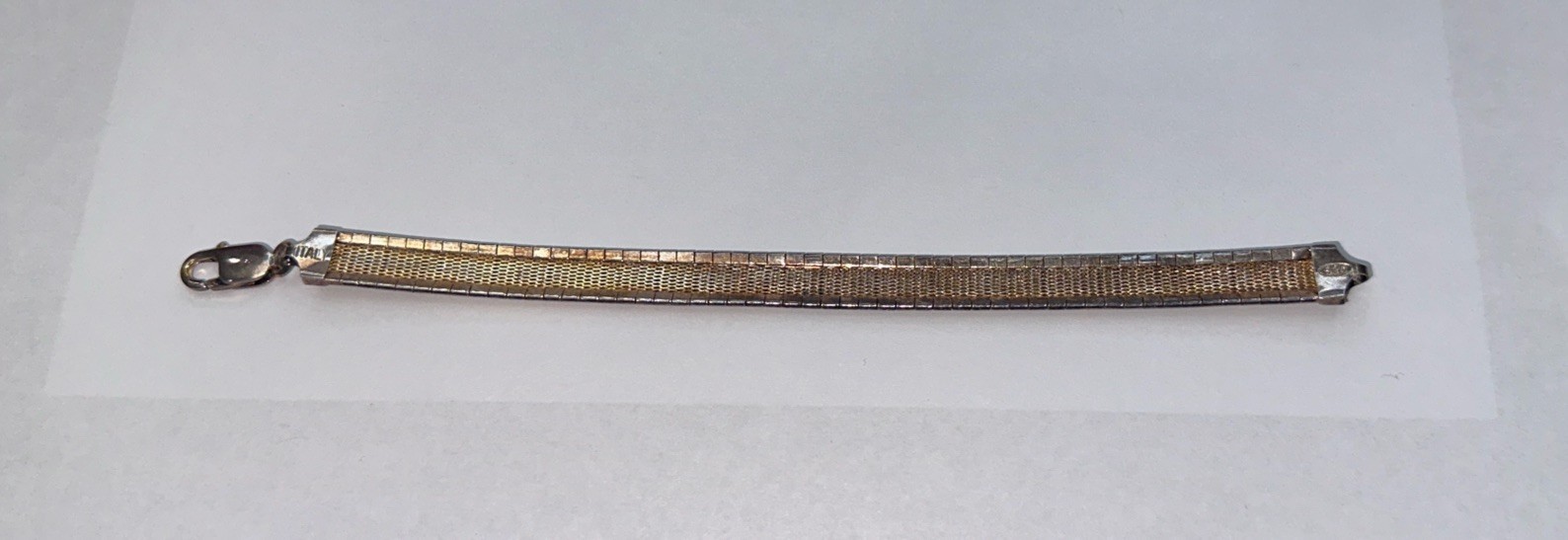 Vintage 925 Sterling Silver Copper Tone￼Vermeil Tri Bracelet
