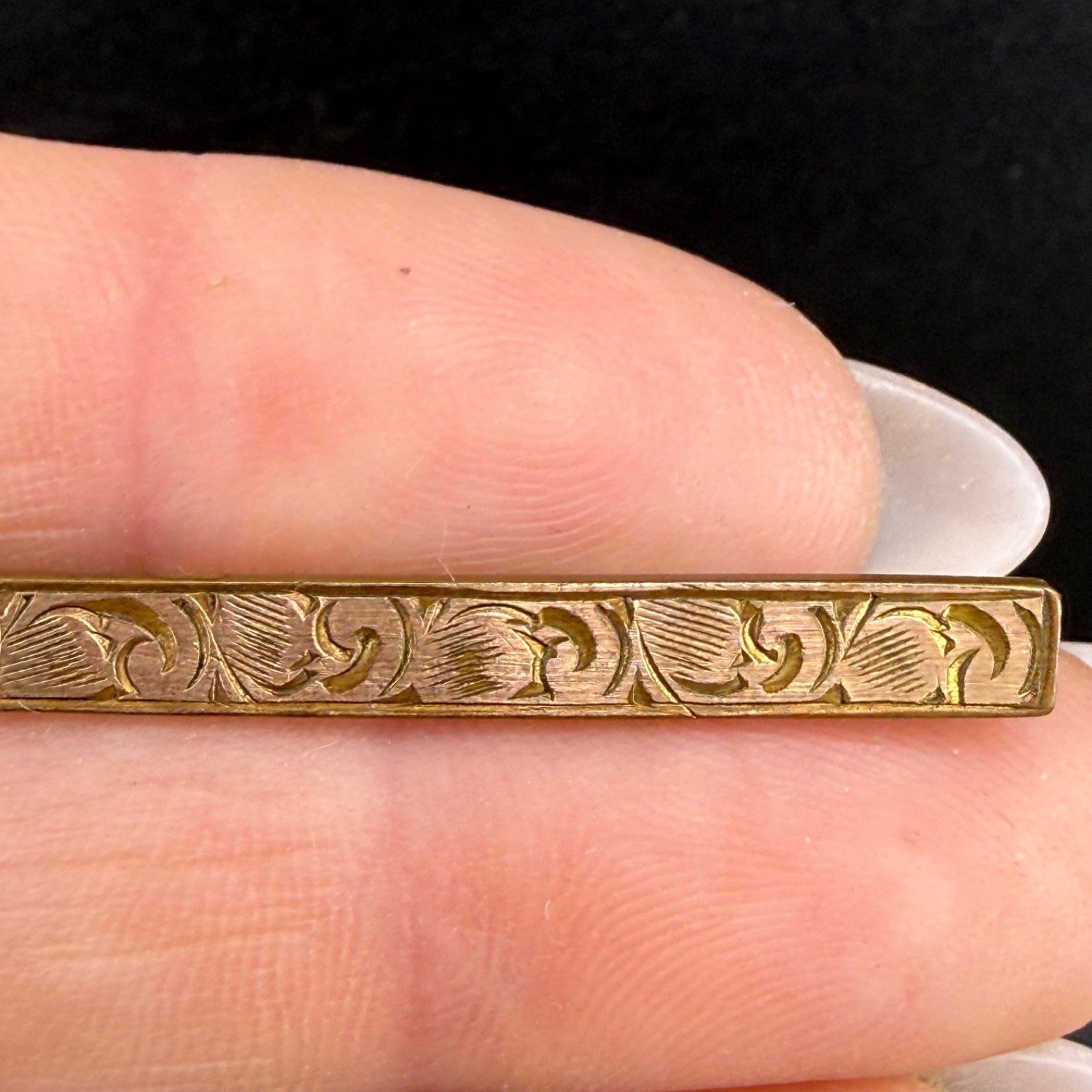 Vintage Gold Filled Bar Brooch