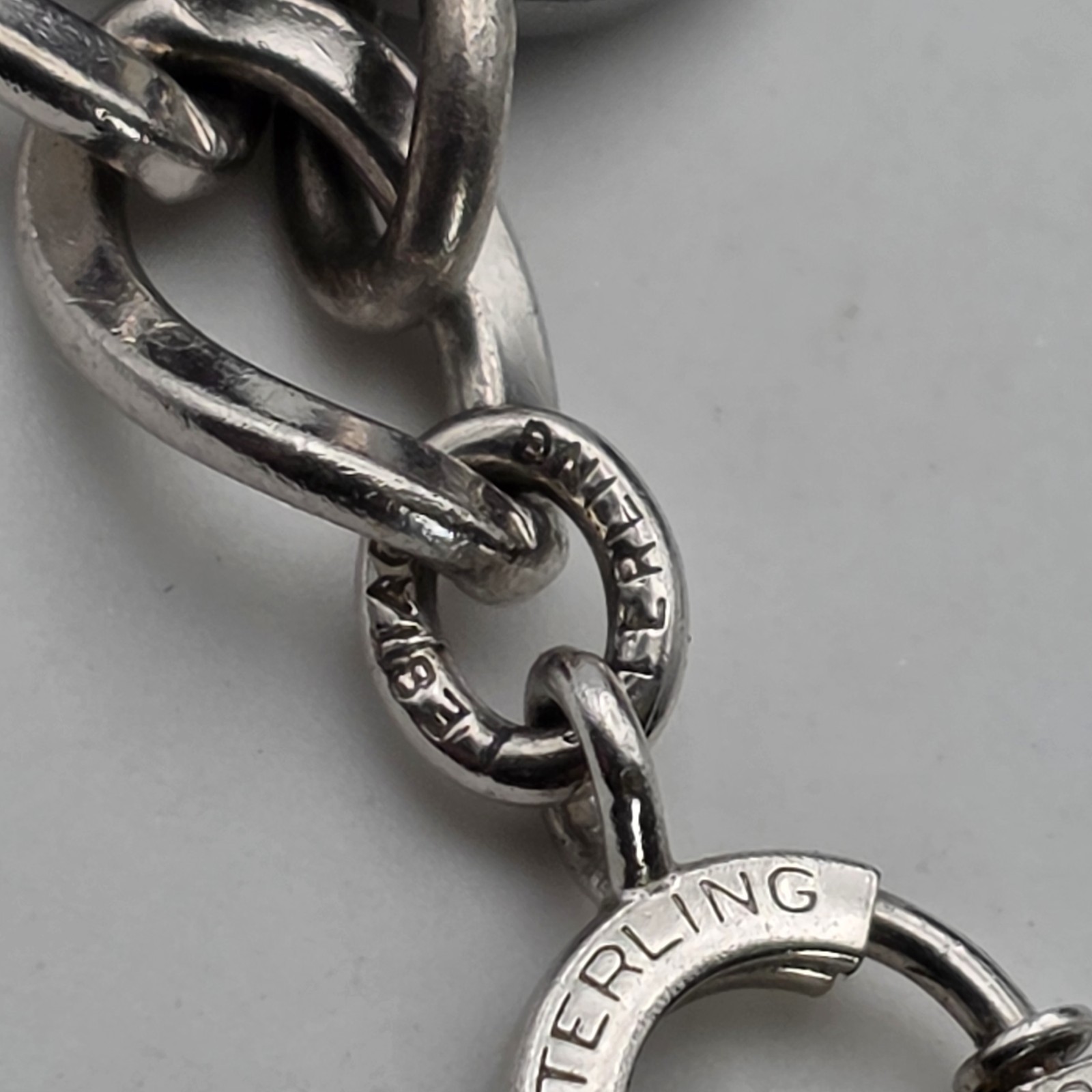 LeStage Sterling Silver Coin Charm Bracelet 58g Mid Century Estate Jewelry Euro