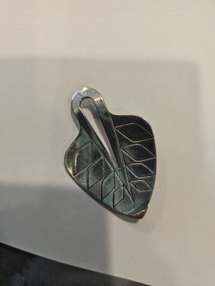 Danish Sterling N.E. FROM Leaf Pin MCM