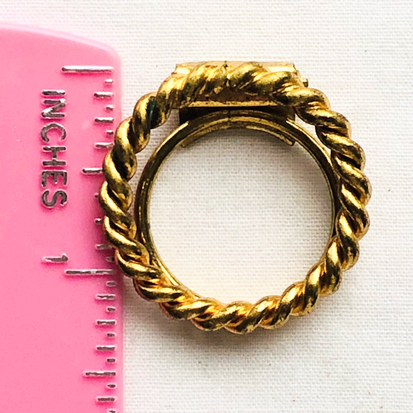 Twisted Circle Scarf Dress Clip Marked Western Germany Vintage Jewelry Gift