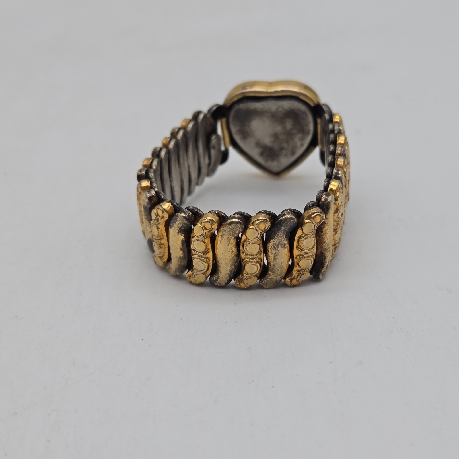 Vintage Co-Star 10k Gold-Filled Sweetheart Expansion Bracelet Stretch Heart