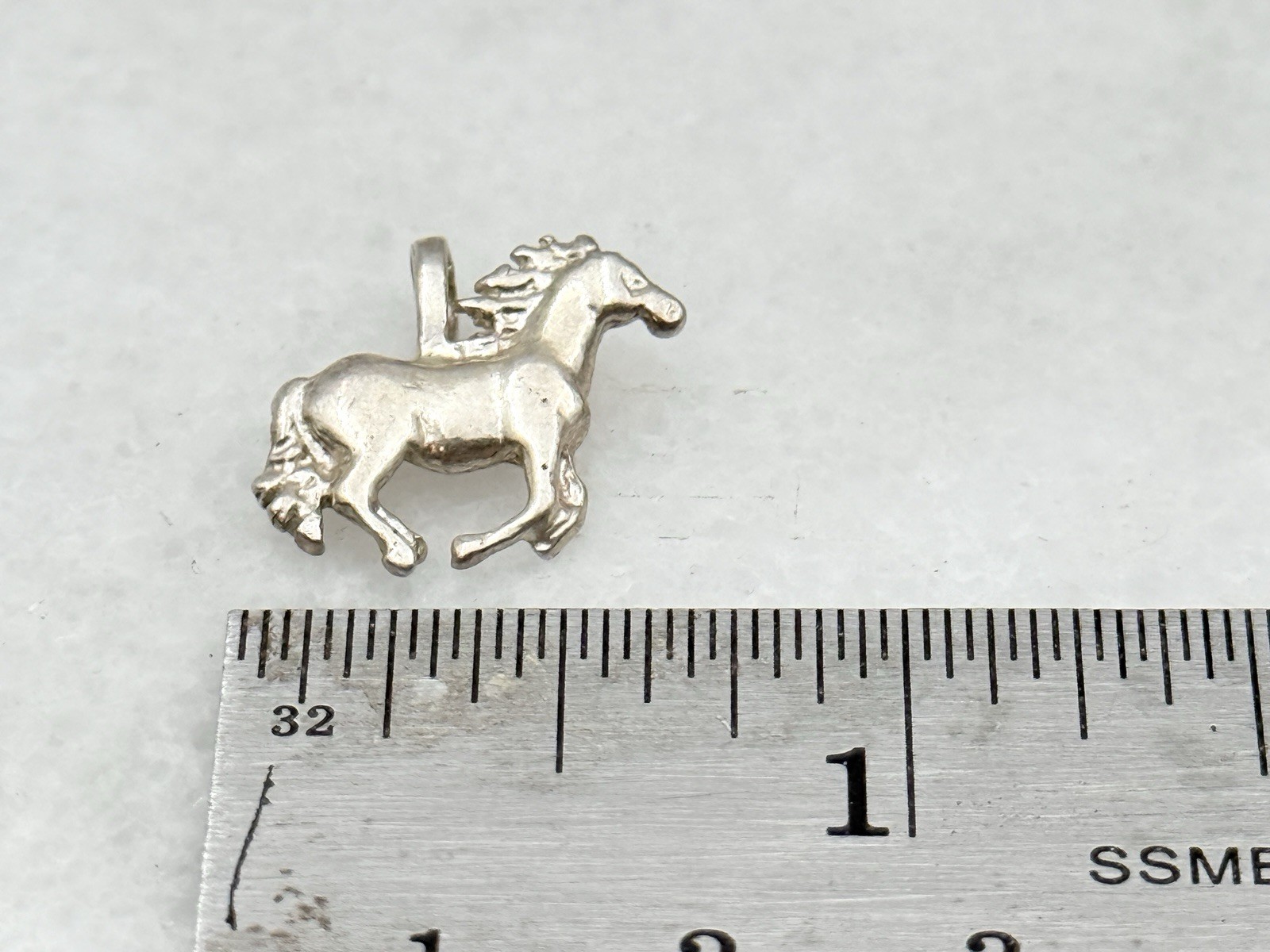 Sterling Silver Running Horse Small Charm Or Pendant