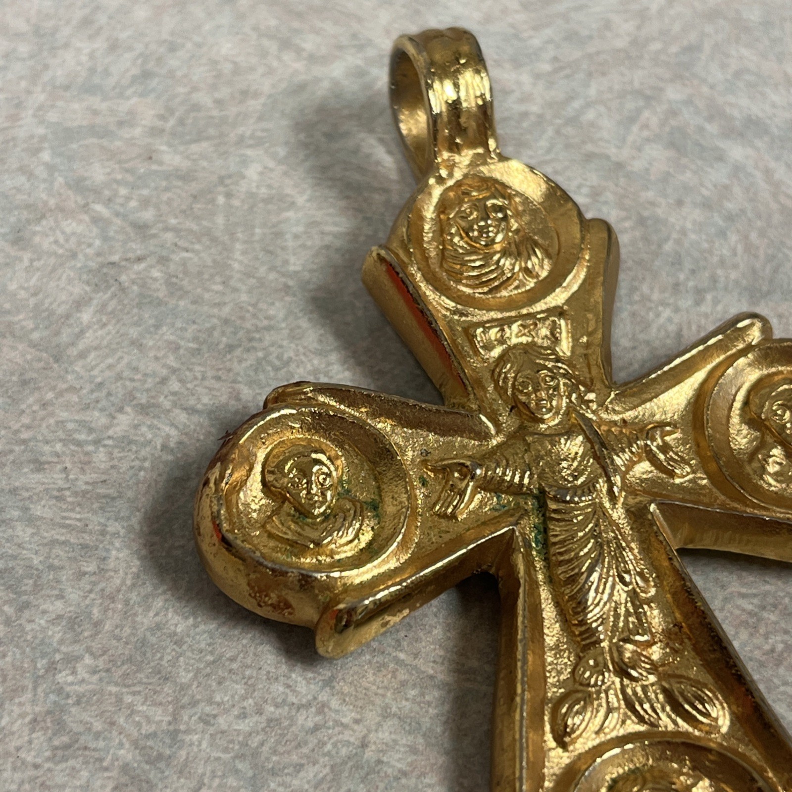 Alva Museum Replica Goldtone Byzantine Gothic Cross Pendant
