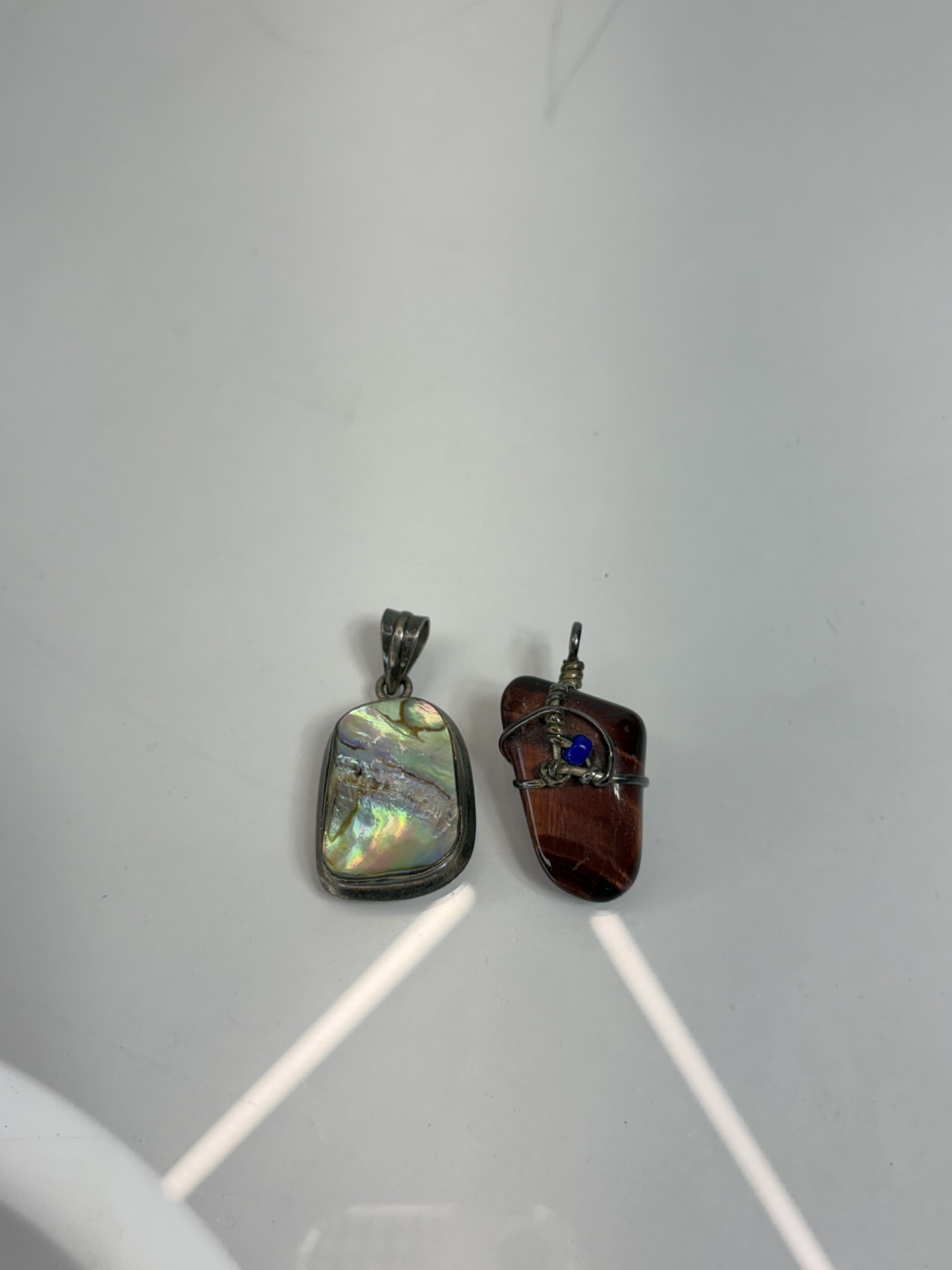Sterling Silver and stone Necklace pendant – unbranded