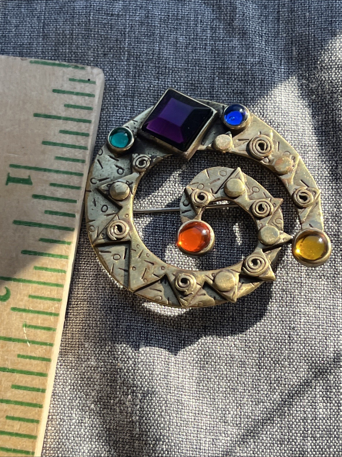 Vintage 1980s Deborah Robert’s Handmade Artisan Whimsical Brooch