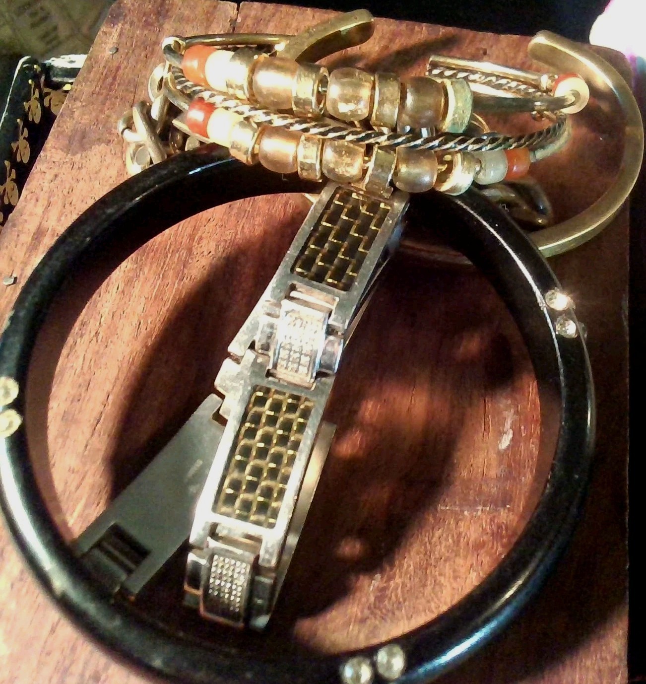Estate Jewelry Reseller Lot Speidel USA ID Bracelet Copper Turquoise Bangle