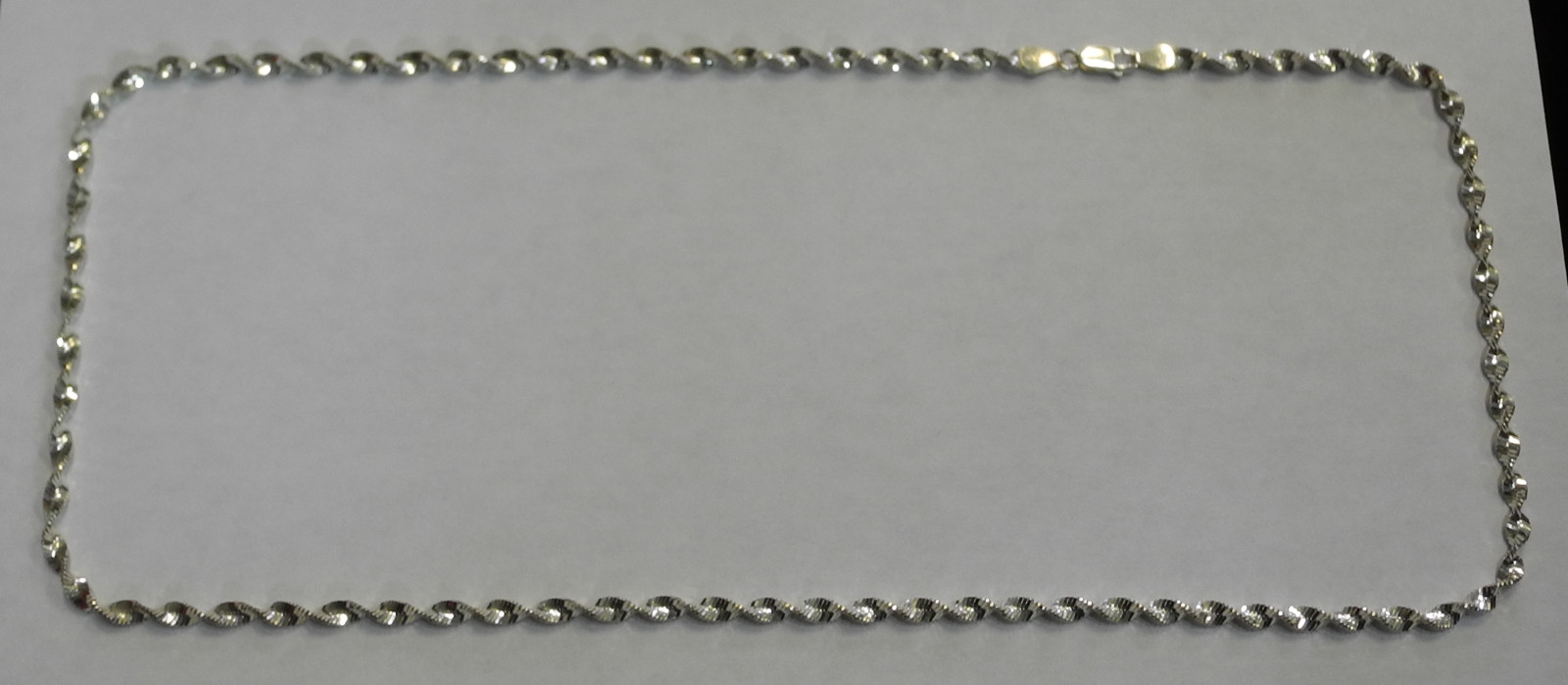 26″ Sterling Silver Twisted Rope Chain Necklace 925 ecoinsales