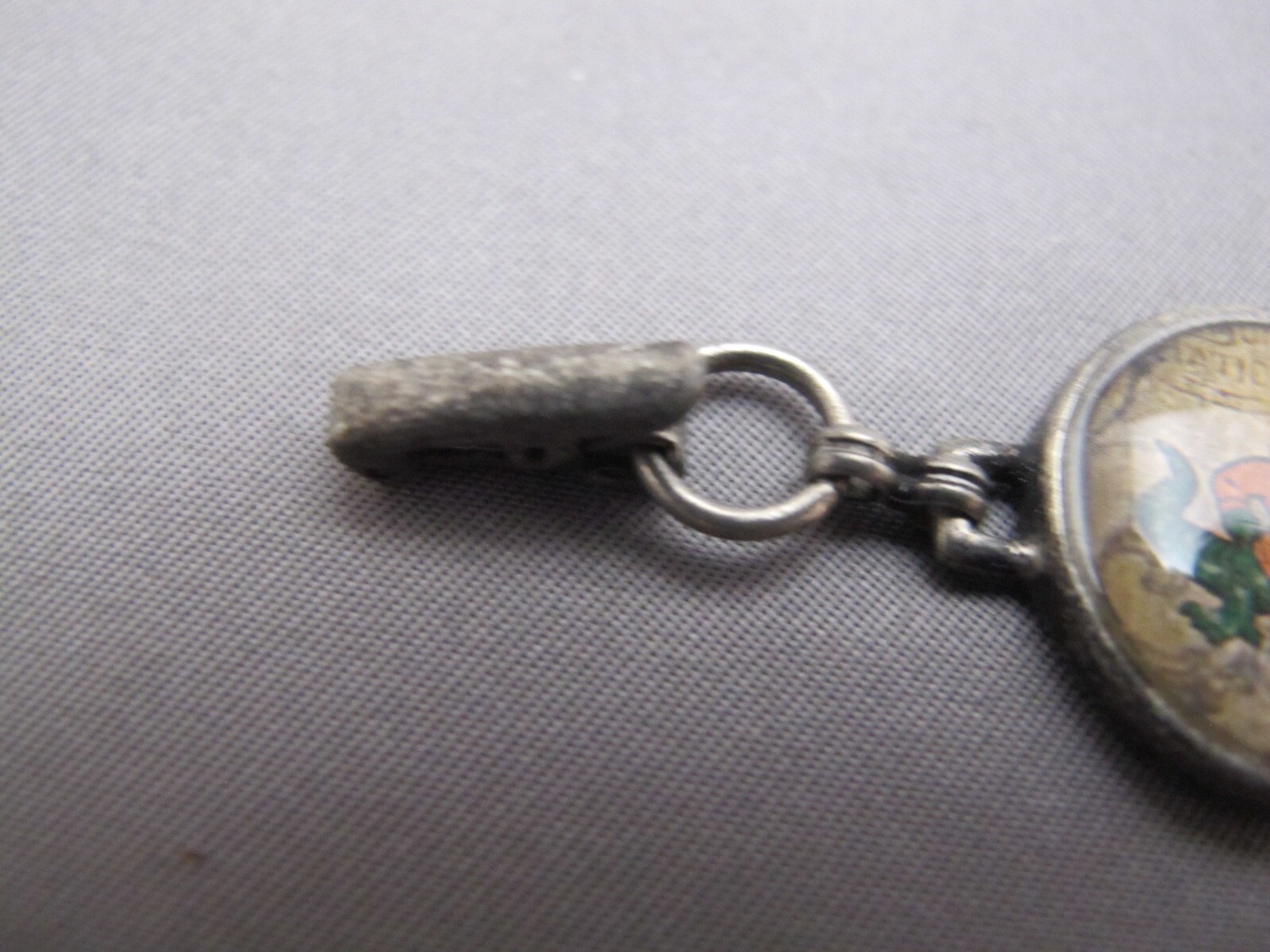Antique UNIVERSITY OF FLORIDA GATORS Souvenir LINK BRACELET-Silver Tone Metal-NR