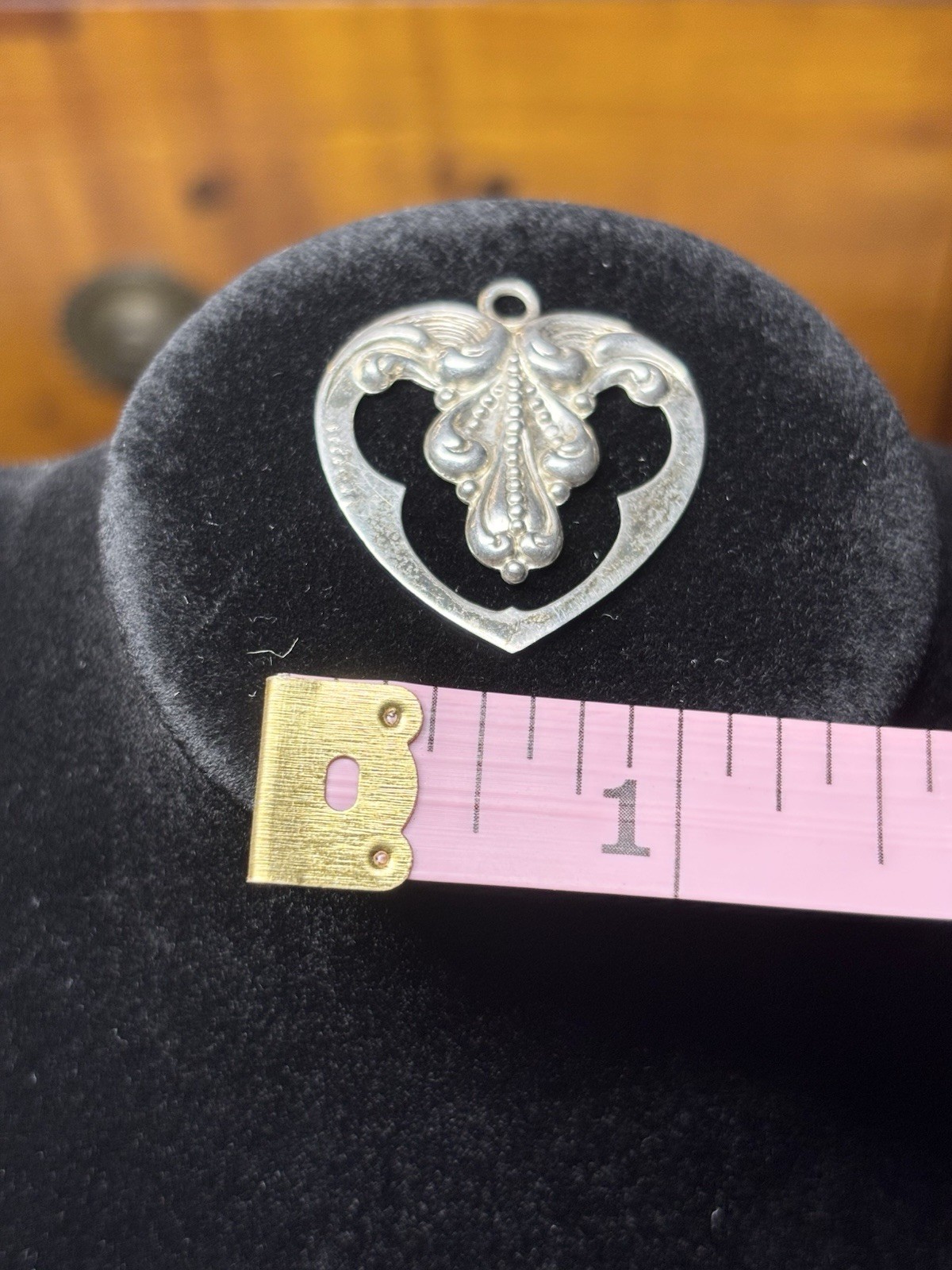 Antique Sterling Silver Heart Pendant