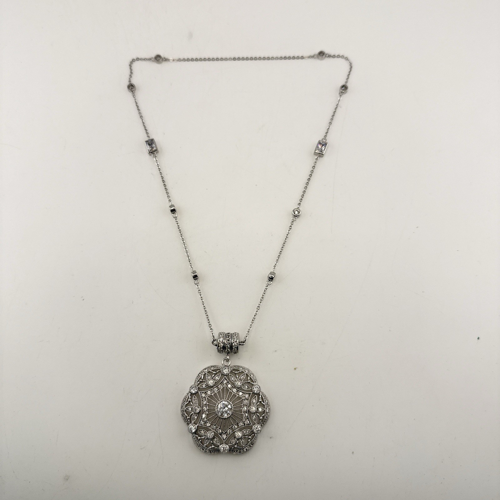 Joseph Esposito Necklace Art Deco Sterling Silver Magnetic Interchangeable 925