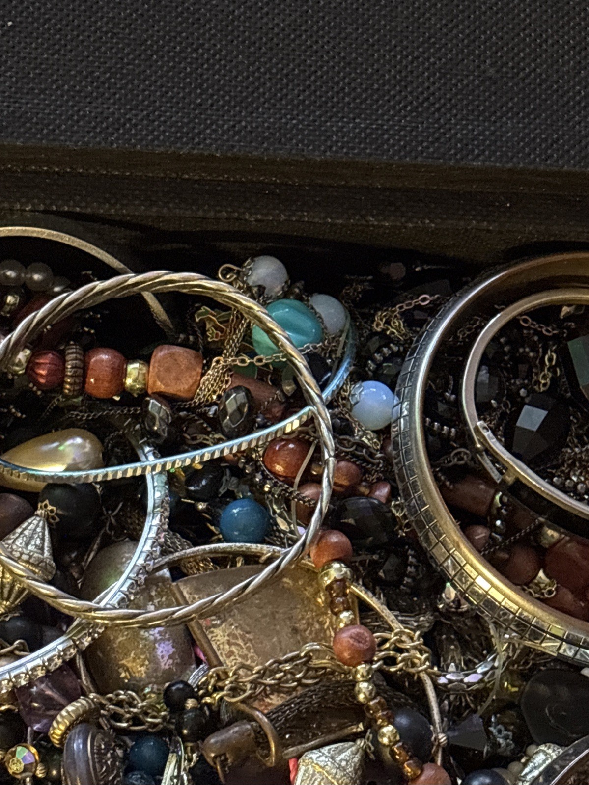 Mystery Jewelry Junk Box! 6-7 Lbs Inc Box Beads, Gold Silver Tones, Possible 925