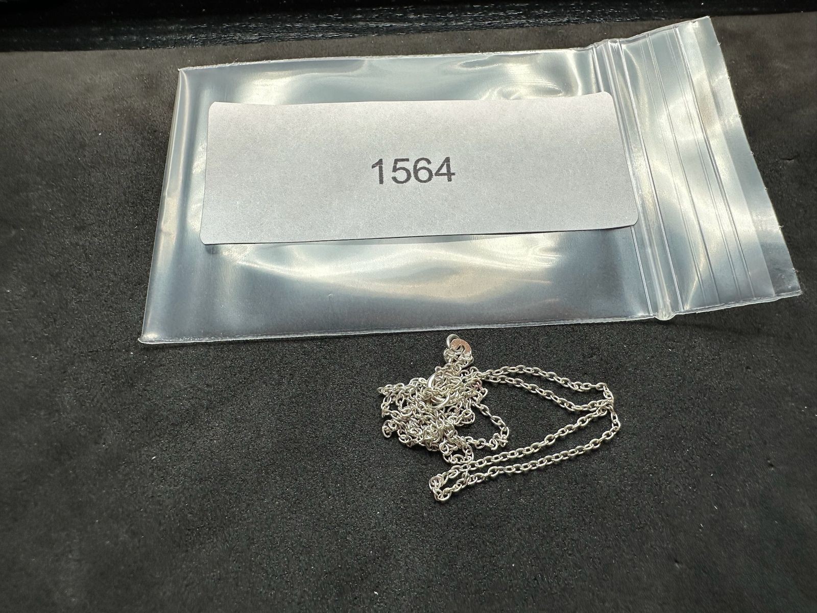 0.92g Vintage Sterling Silver 925 Delicate Cable Chain Necklace 16 in M