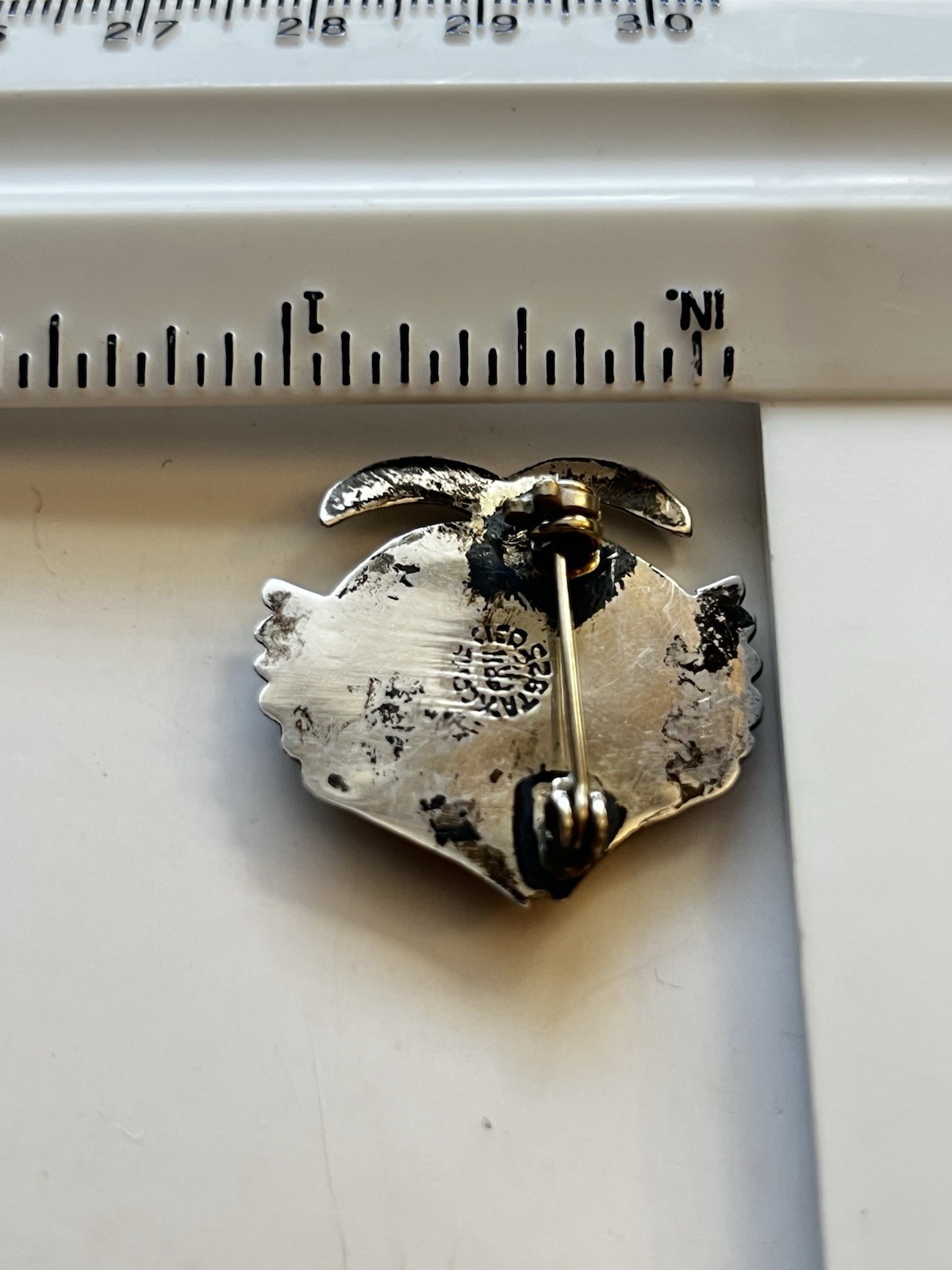 Vintage Taxco Mexico FRH 925 Sterling Silver Abalone Fish Pin Brooch Artisan Mex