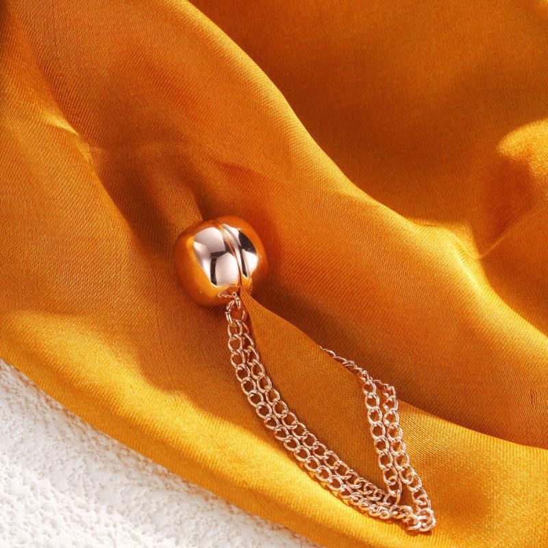 1PC Magnetic Chain Brooch Clip Button for Scarf, Cuffs, Trousers, Sewing Supply