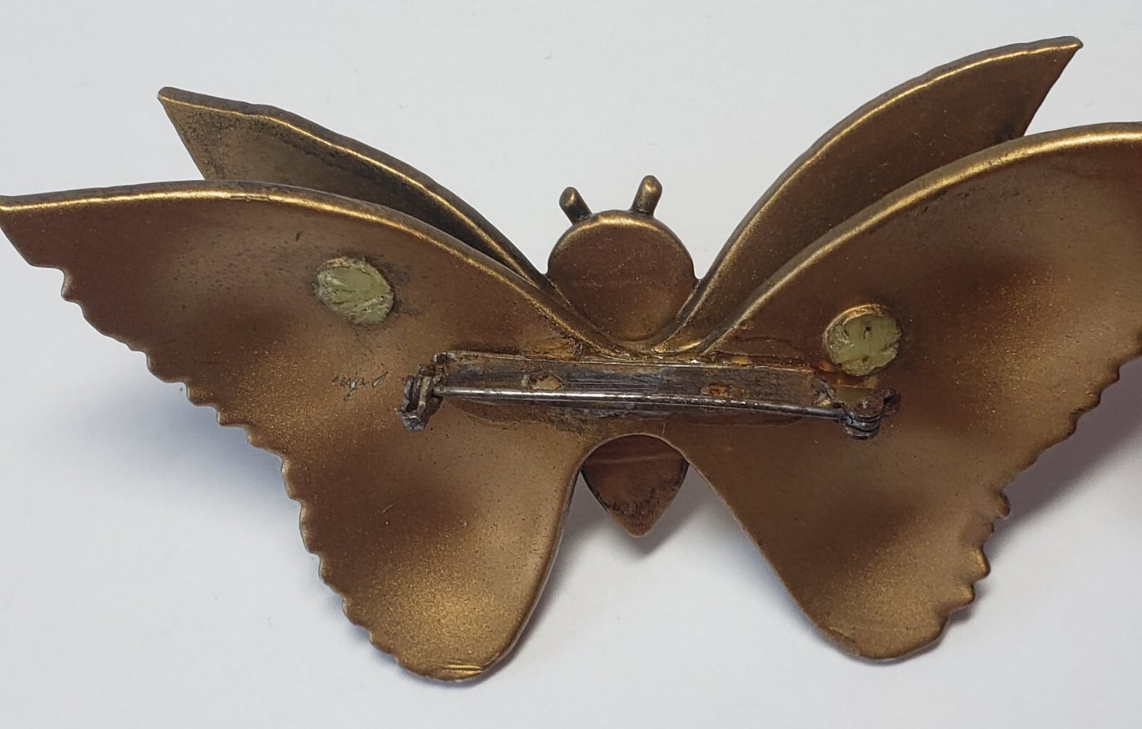 Butterfly Brooch Pin 4 in READ- Guessing Painted Bakelite – Vintage