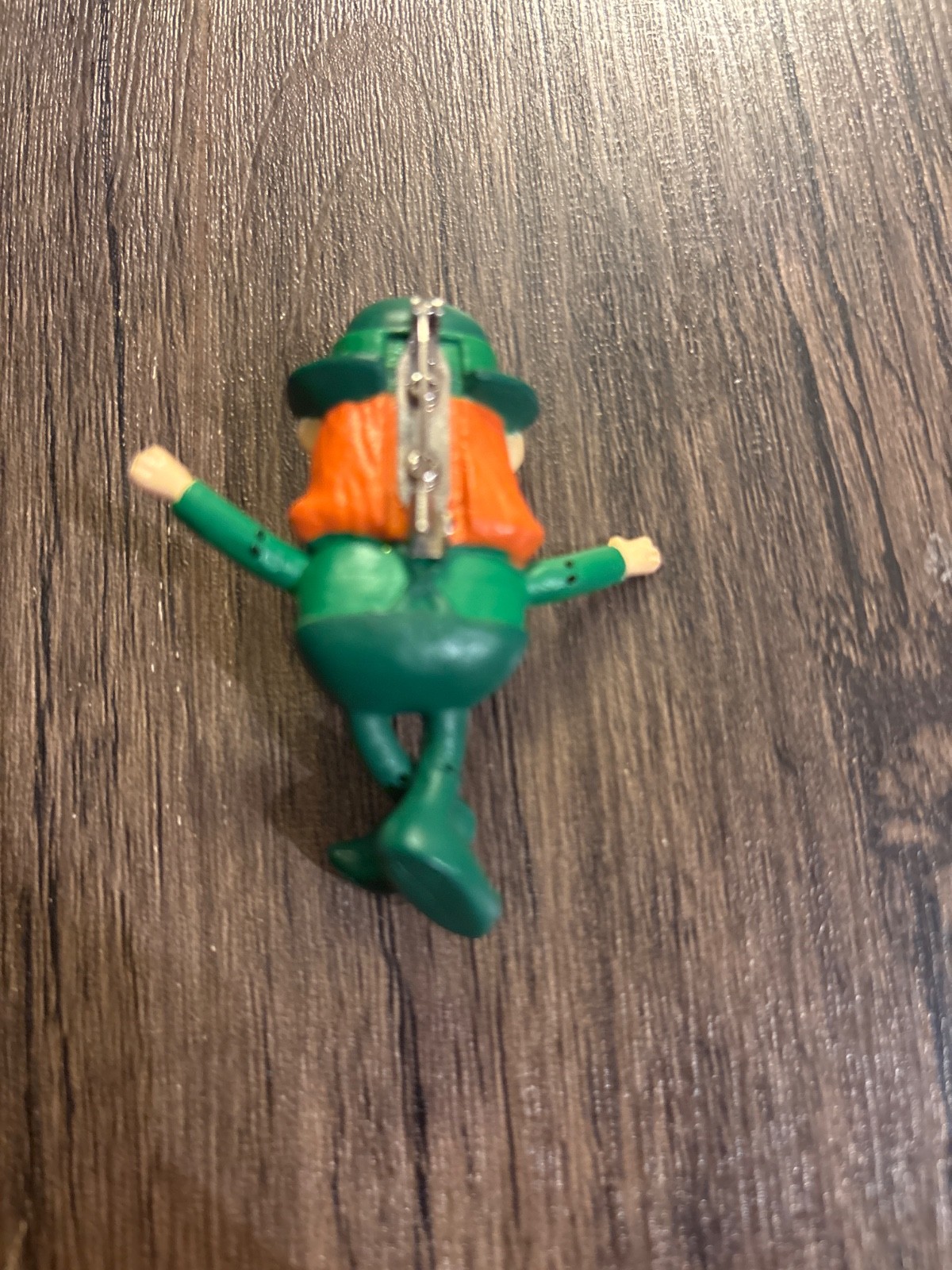 Vintage Bendable Posable Leprechaun Pin St Patrick’s Day Novelty