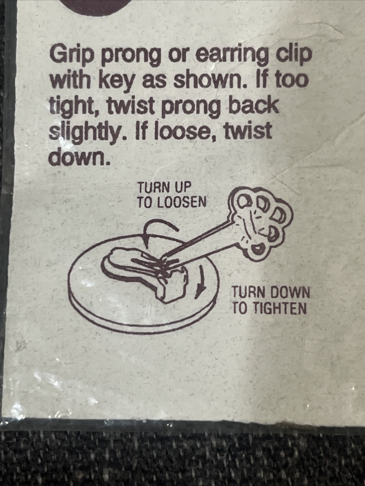 Premier Designs Clip Key Comfort Key Adjusts Tension Earrings Original Packaging