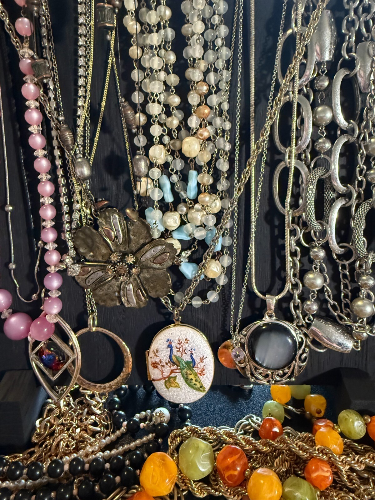 1 -2 LB LOT Of Used Costume Jewelry Vintage to Modern Wearable 15-20 Pieces