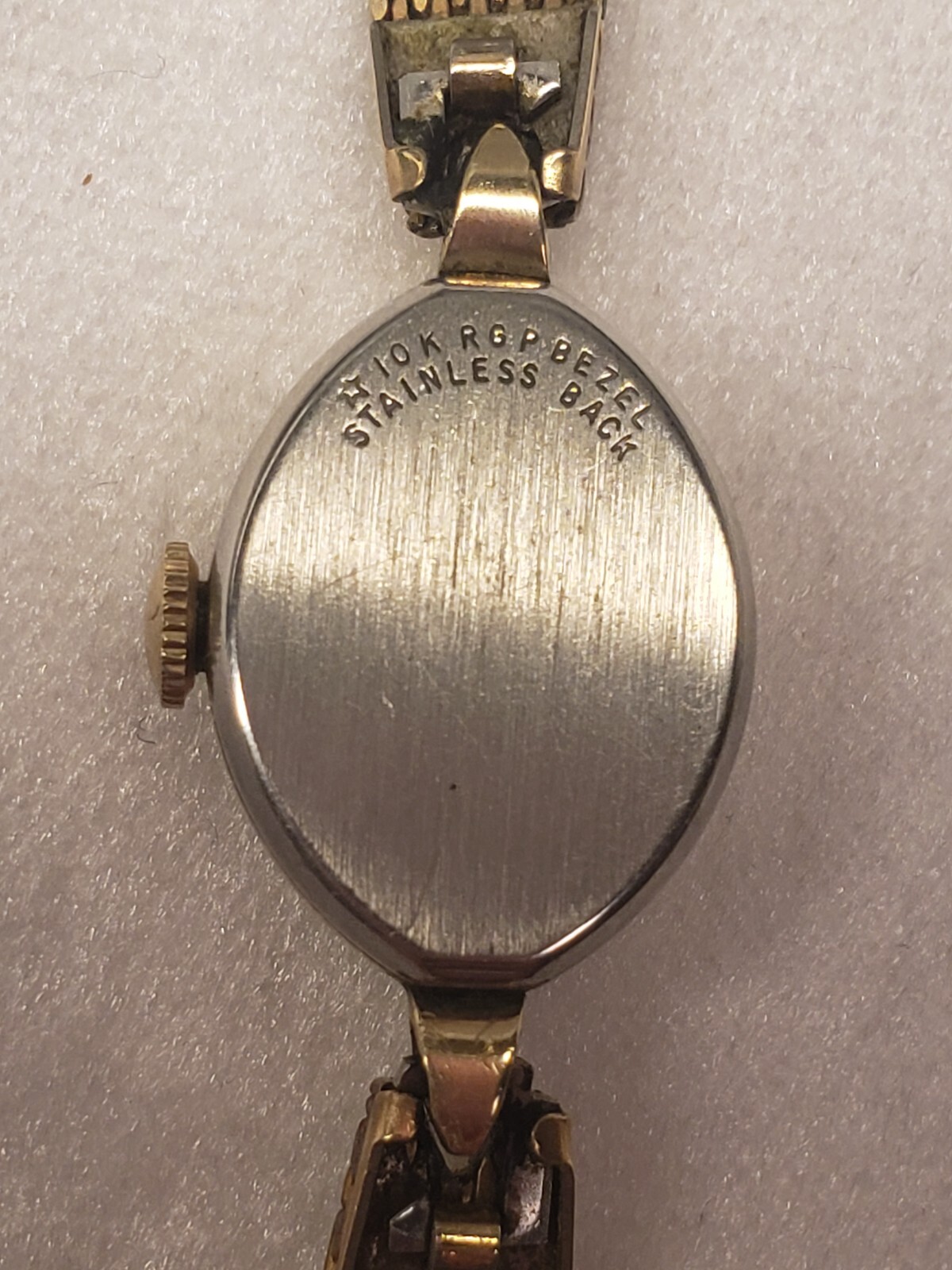 Vintage 10K Yellow RGP Wittnauer Geneve Petite Ladies Watch 10K GF Mesh Band