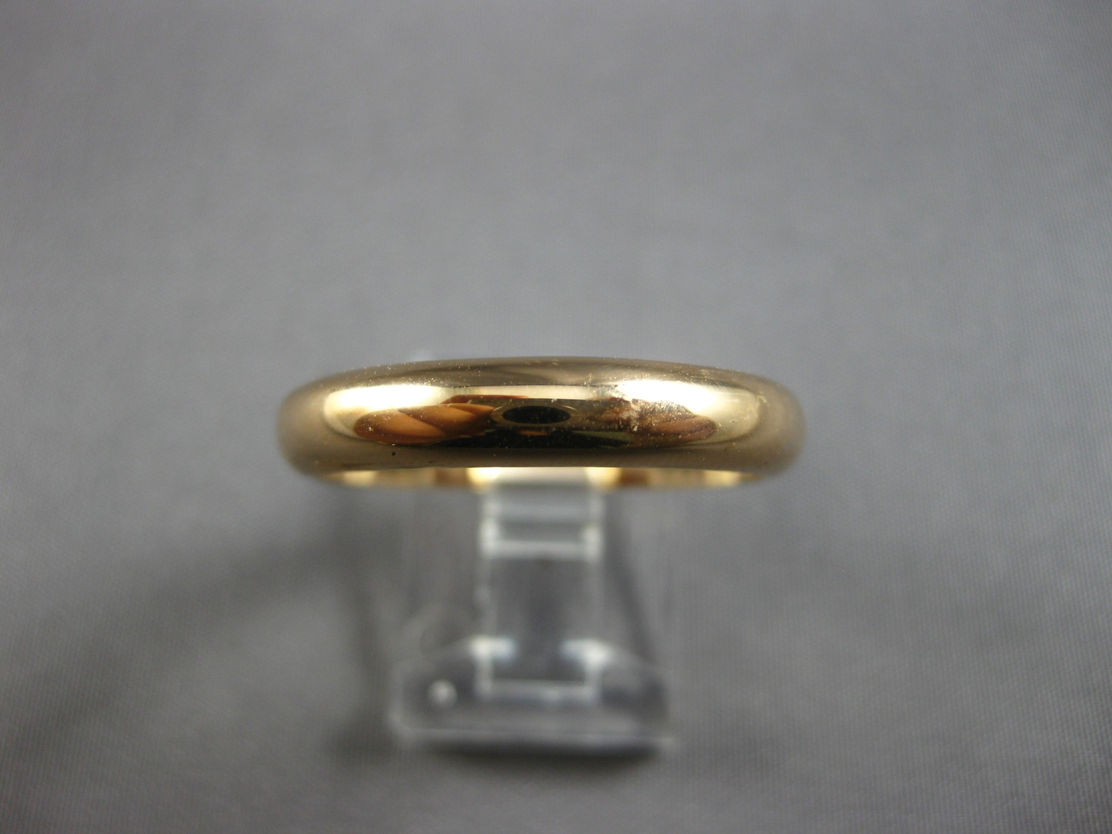 ESTATE 18K ROSE GOLD 3D CLASSIC SOLID 4MM MEN’S WEDDDING ANNIVERSARY RING #27848