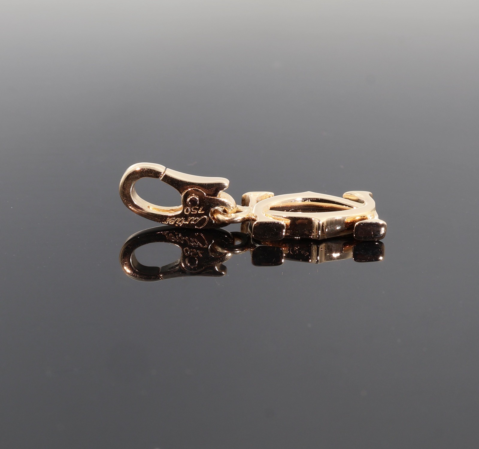 Auth. Cartier Double C 18k Yellow Colour Gold Charm 2.44g