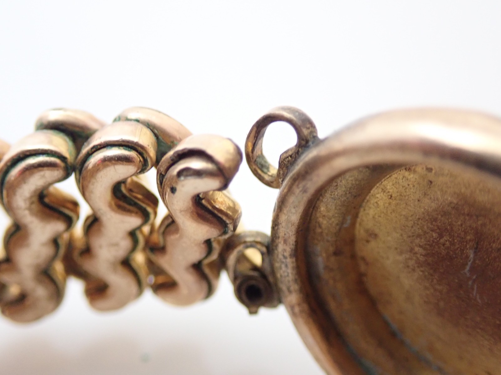Antique Gold Filled Sweetheart Expansion Expandable Stretch Bracelet 28.5g
