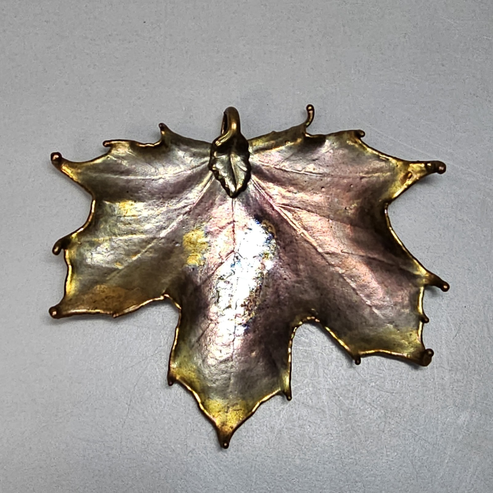 Vintage Gold Dipped Leaf Pendants Set Nature Lover Gift Botanical Flora