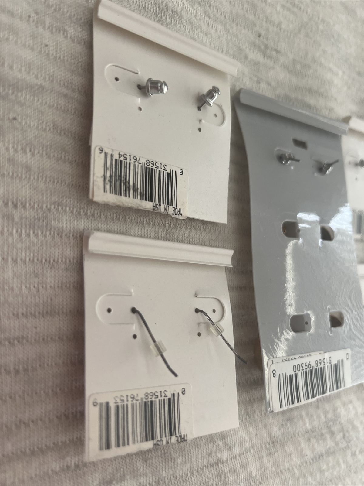 Vintage 90s White stag Earring Lot Wal-mart Pearl Crystal Glass Lot Of 5 Collect