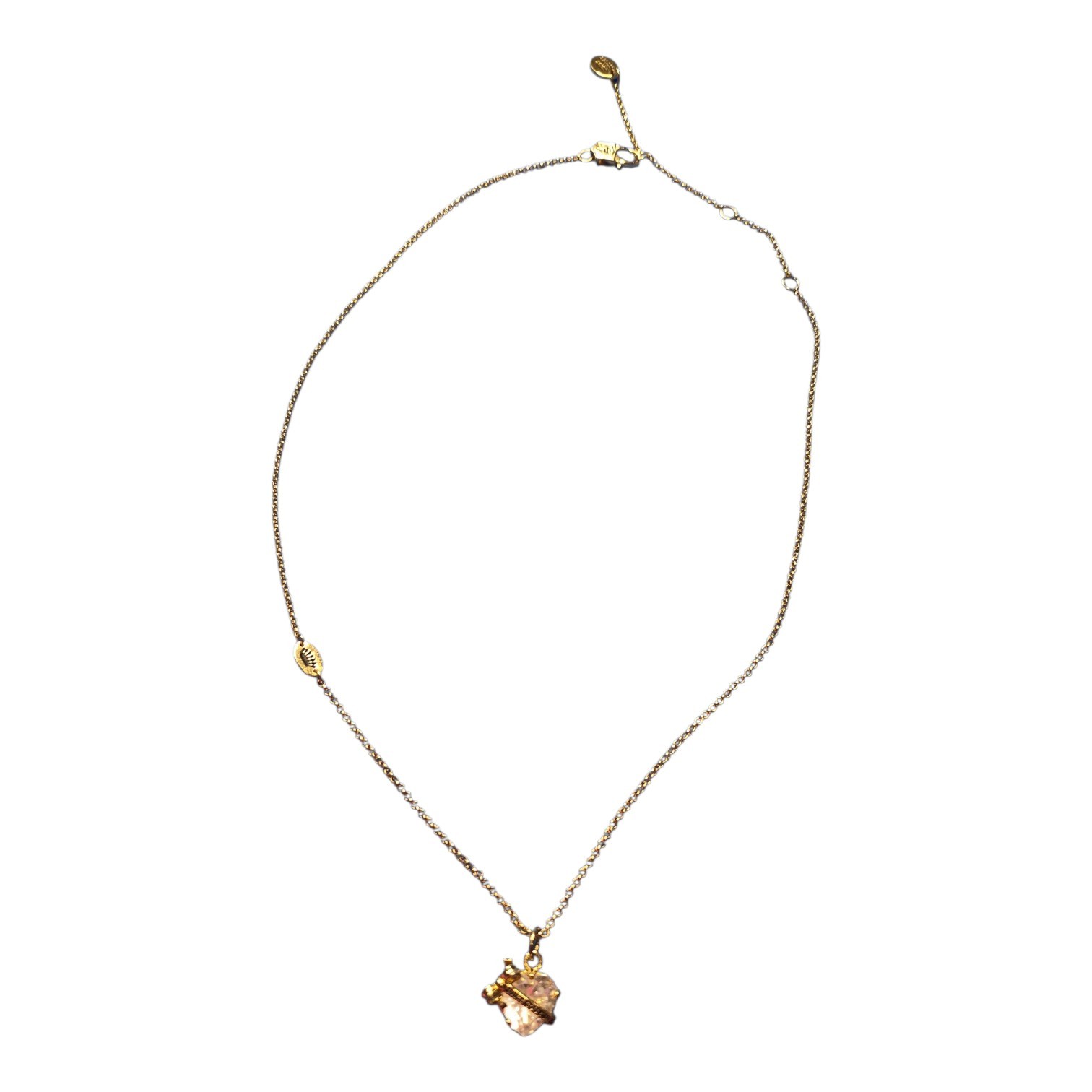 Vintage Juicy Couture Gold Tone Heart Necklace Y2K 2000s Fashion Jewelry Signed