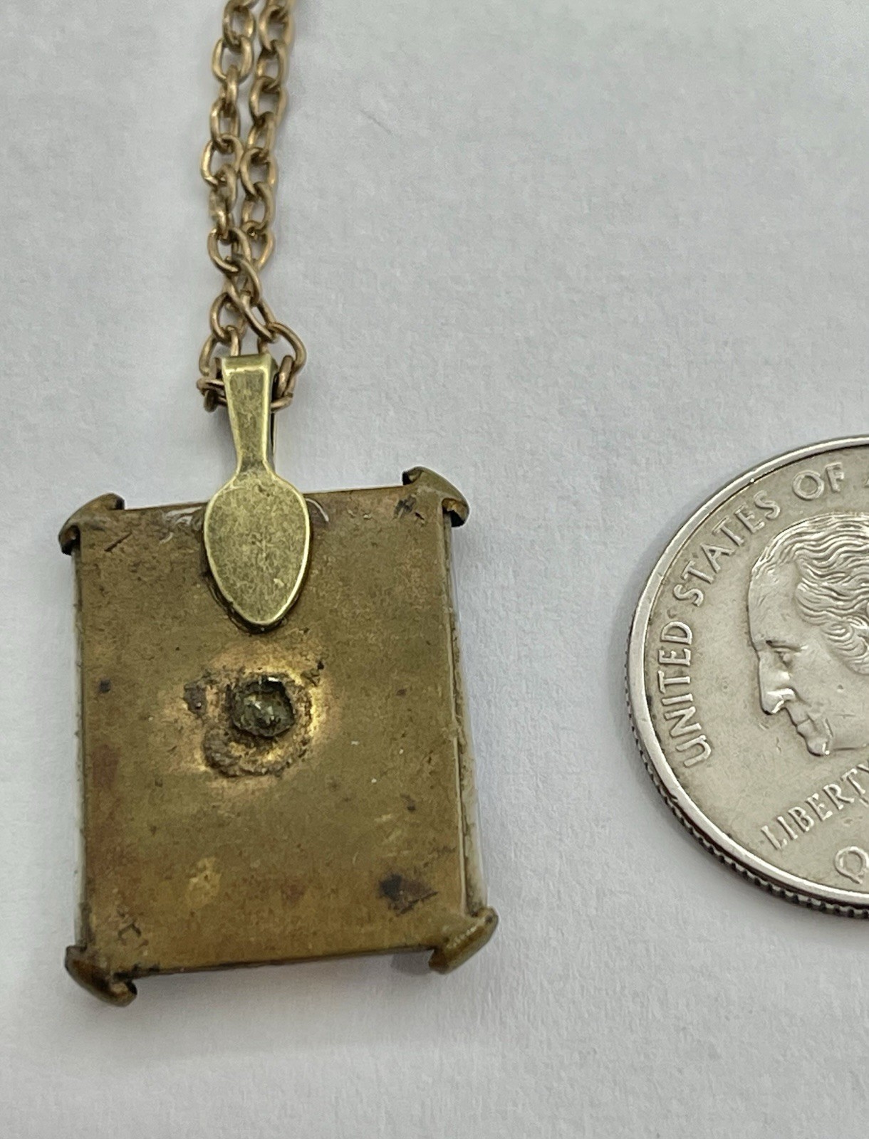 Victorian Art Nouveau Hand Painted Neapolitan Fisher Boy Portrait Pendant AS IS