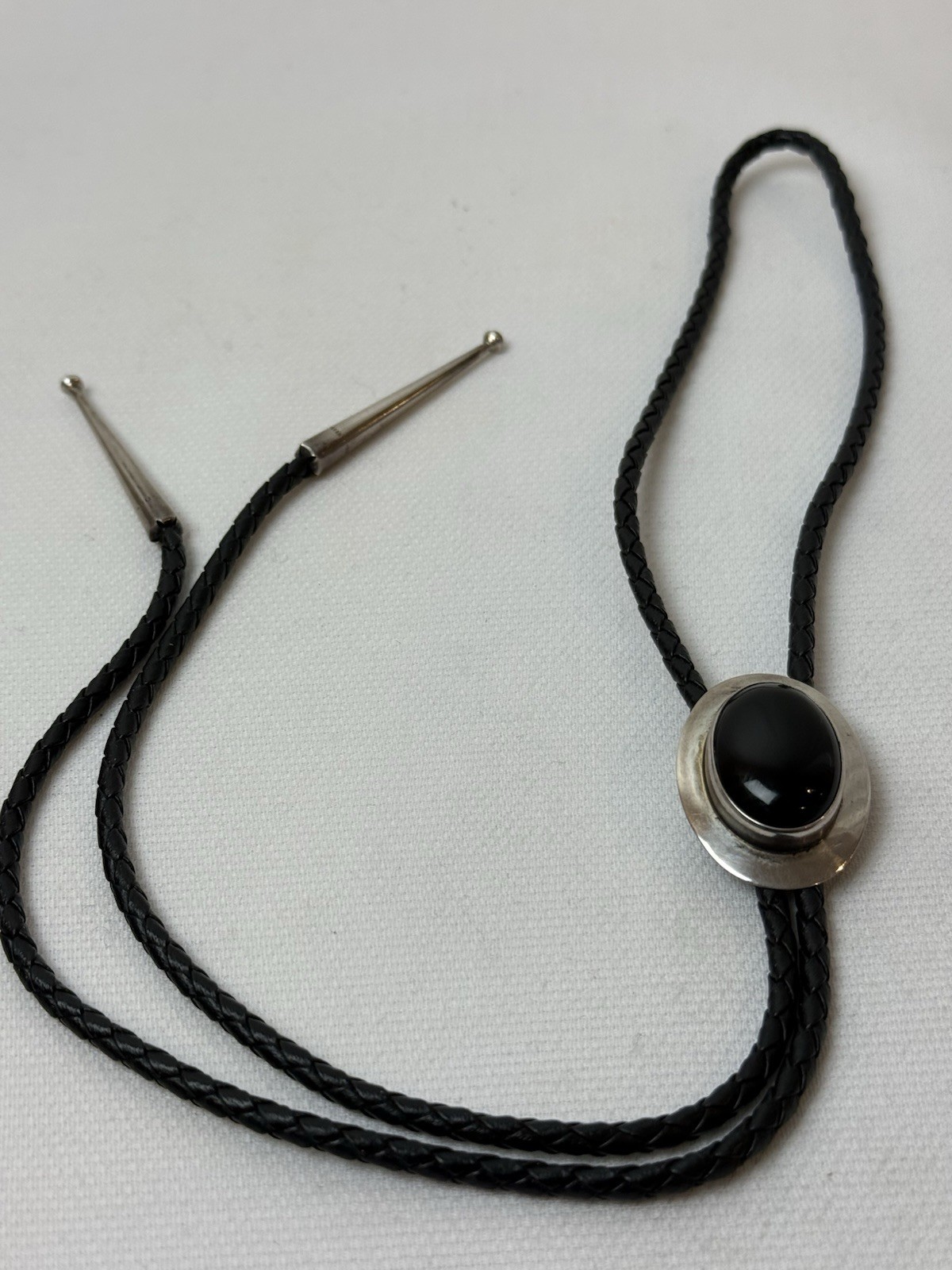 Vintage Sterling Silver 925 and Onyx Bolero, Ben G Chaves, Navajo