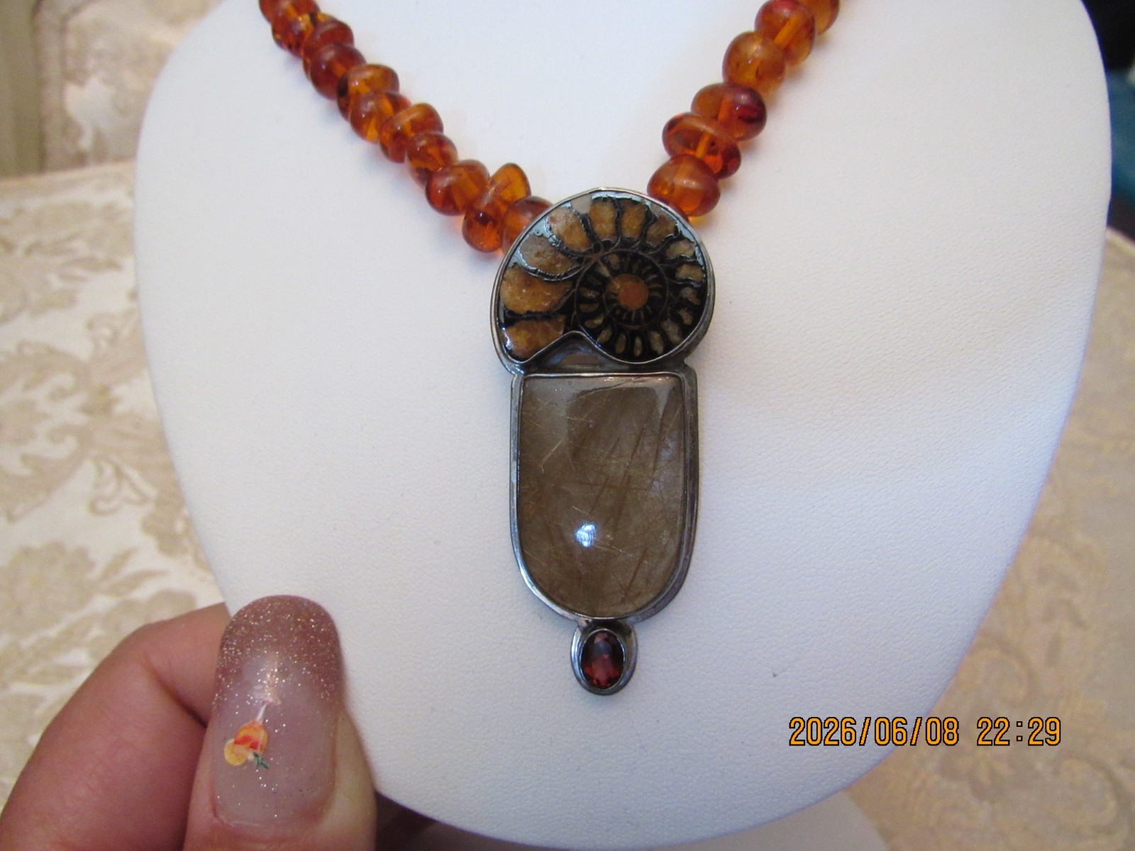 VTG Amy Kahn Russel Stone Necklace