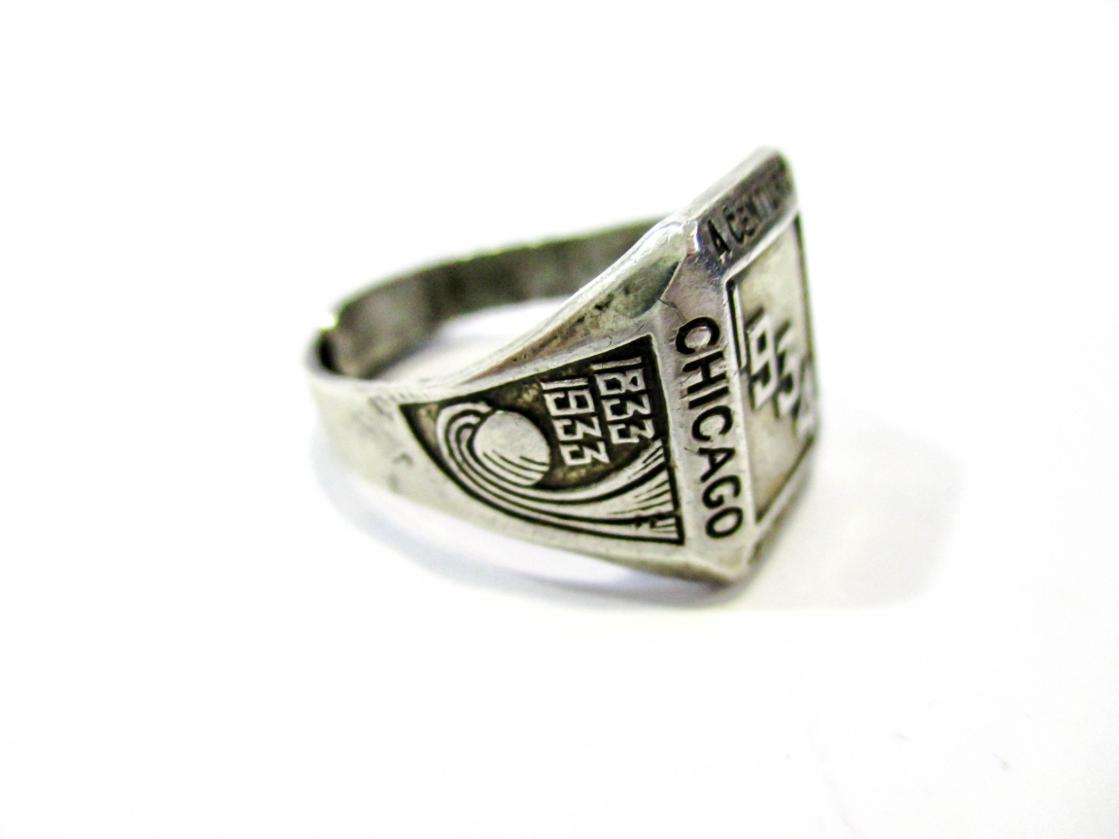 Sterling Silver Ring Chicago World’s Fair Souvenir