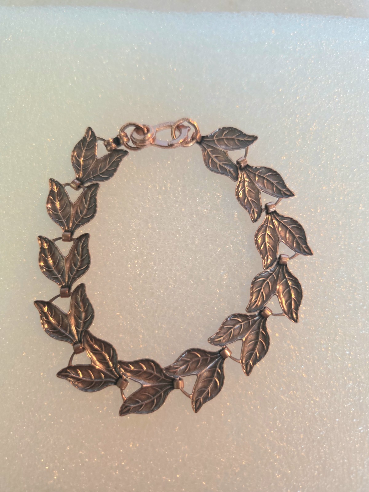 Copper Leaf Wreath Bracelet