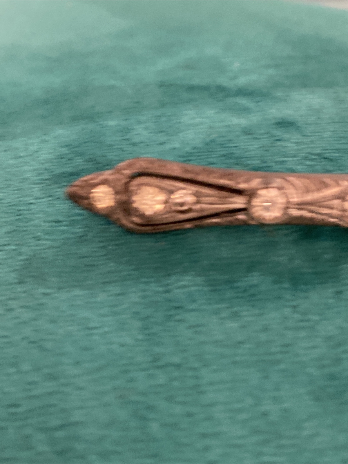 Antique Art Deco FISHSON …. Silverite Rhinestone Bar Pin…Pre 1930