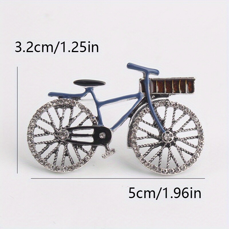 Retro Nostalgic Creative Niche Bike Brooch Women Men Jewelry Gift Accessories