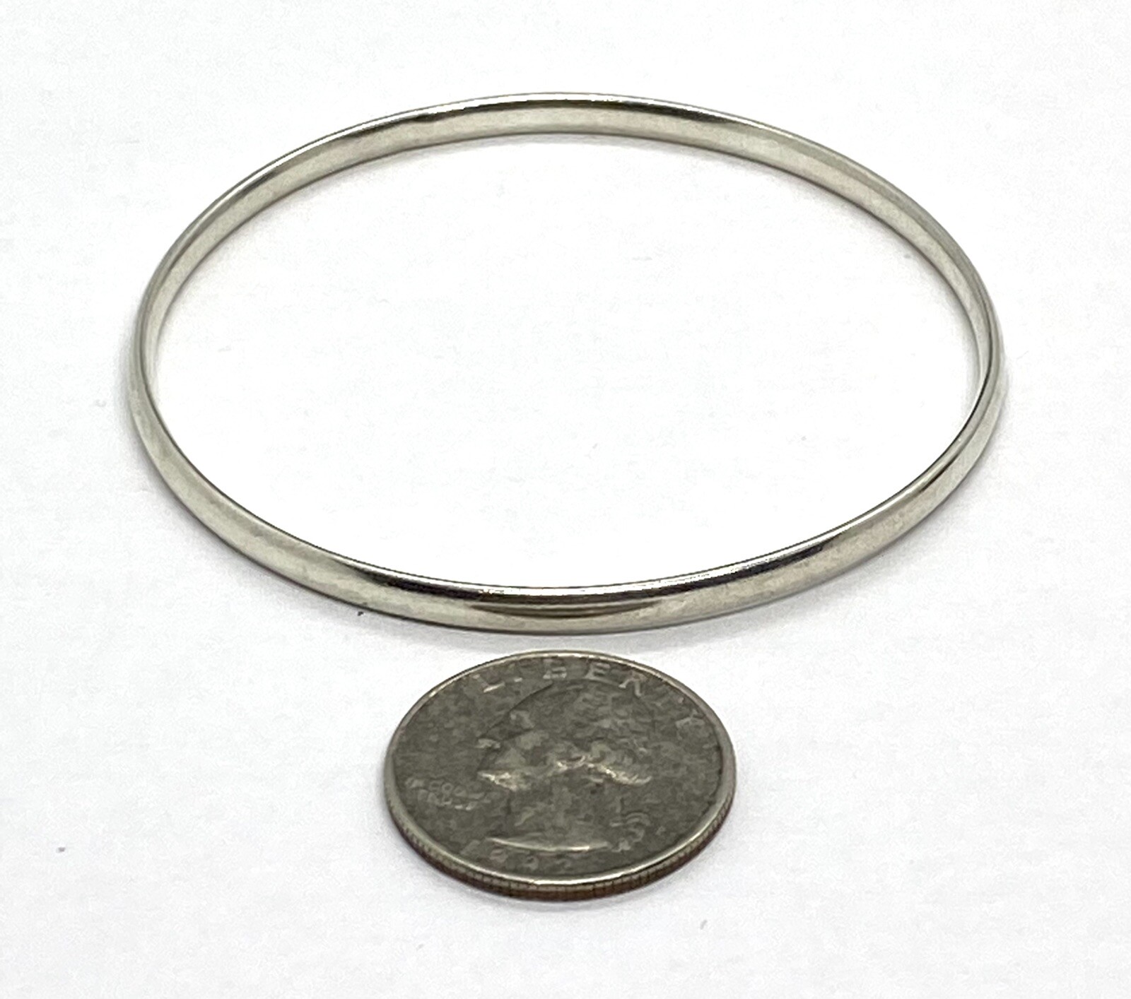 Vintage Dant Sterling Silver Bangle Bracelet Size 7.5 12.58g