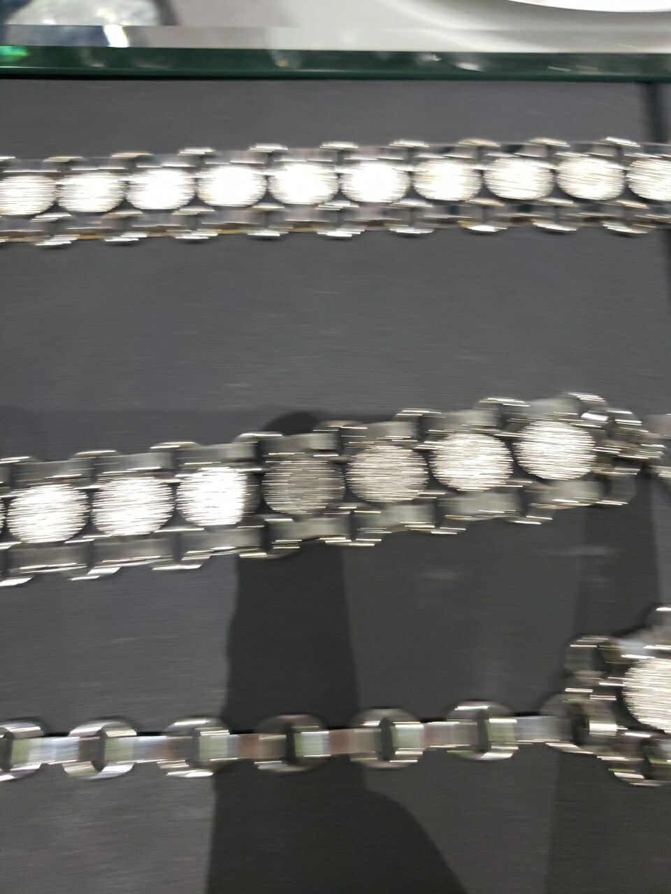 Adjustable Metal Link Belt Chain vtg 1970 Sarah Coventry silver disc coin