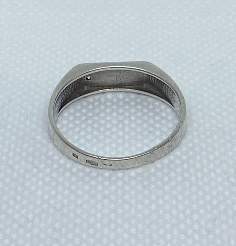 Vintage men’s ring Silver 875.Gold 375. S 11.25.Weight 2.91g. Ukrainian jewelry.