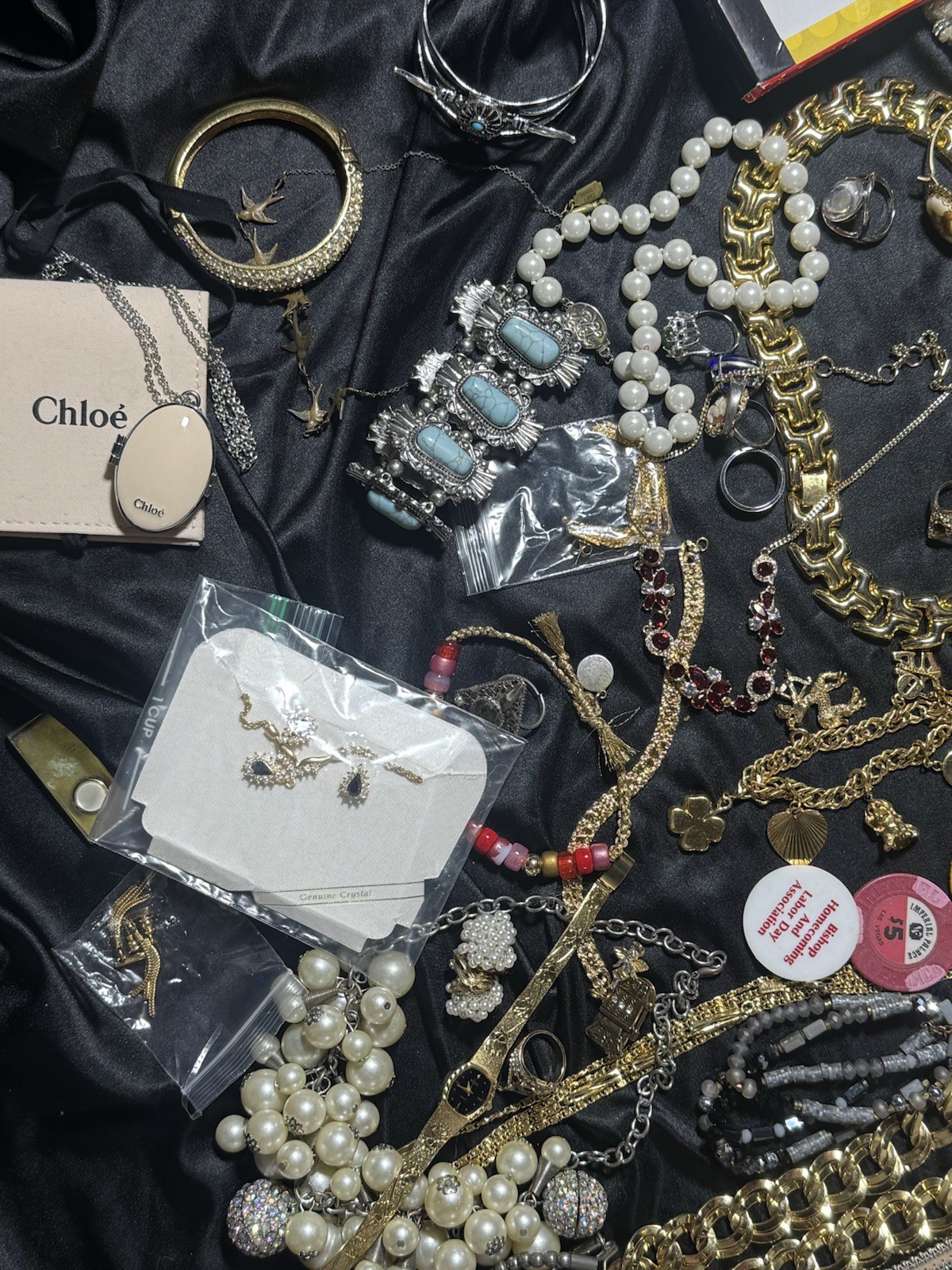 Costume Jewelry Bracelet Necklace Lot Kate Spade Chloe Dior Turk Coach Givenchy