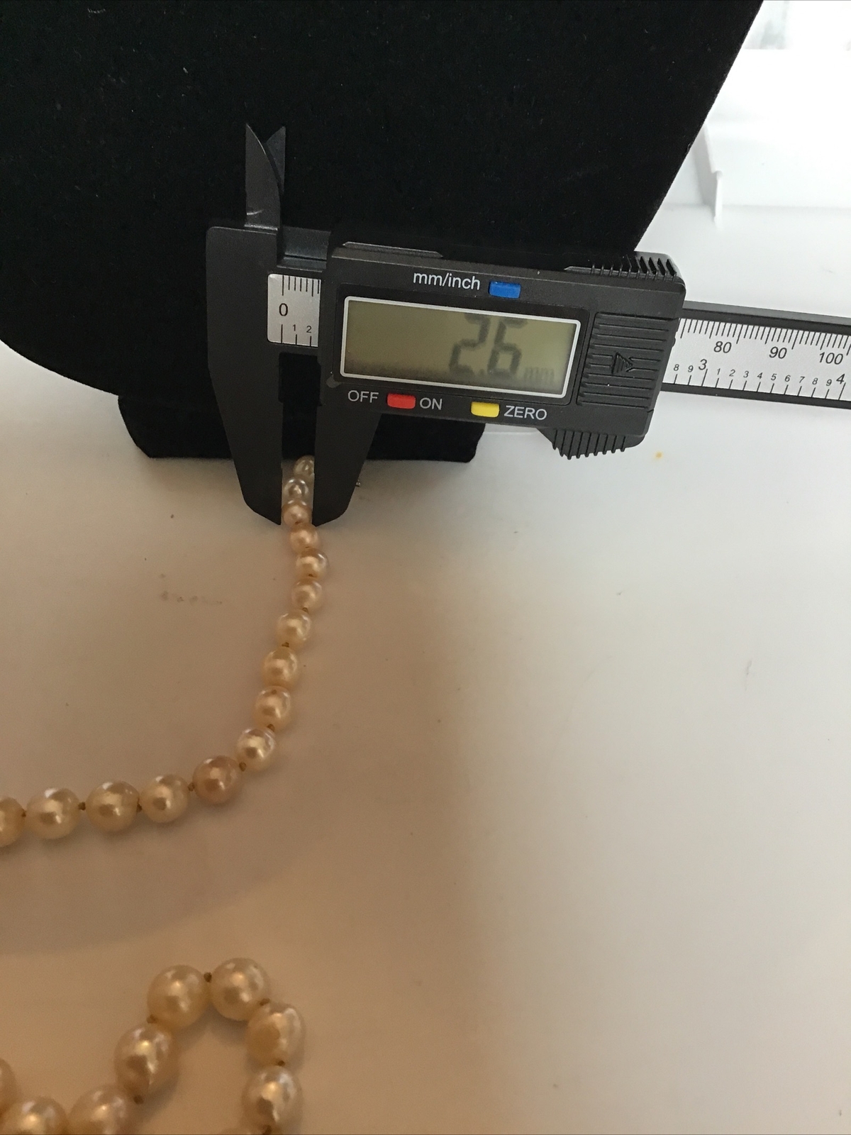 16″ Strand Cultured Graduated Pearls Necklace 2.6-5.3MM Clasp Marked 14k B&Co