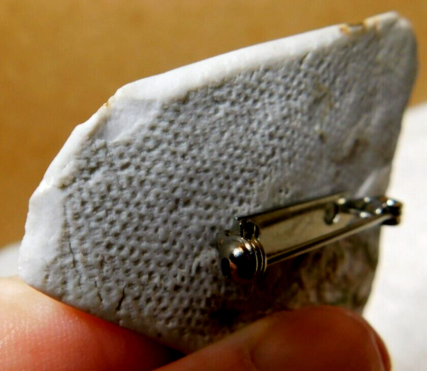 Unbranded~Handmade Sculpture Broach Made Out Of Some Kind Of Stone One-Of-A-Kind